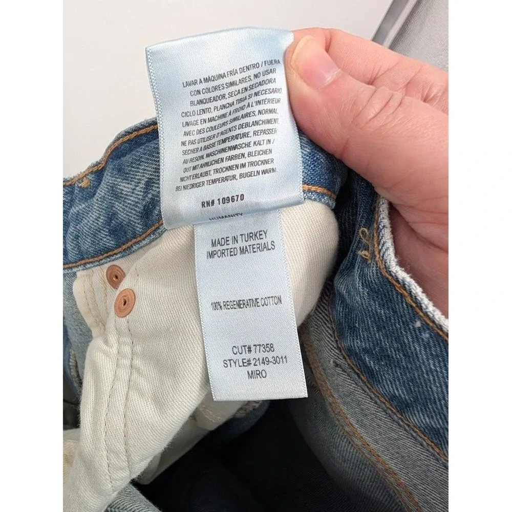Citizens of Humanity NWT Miro Relaxed Pacifica Rigid Barrel Leg Blue Jeans sz 32
